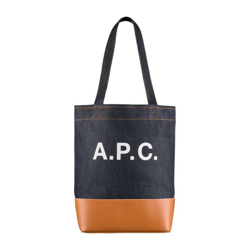 A.P.C. Axel Denim Tote Bag Caramel - UPTOWN