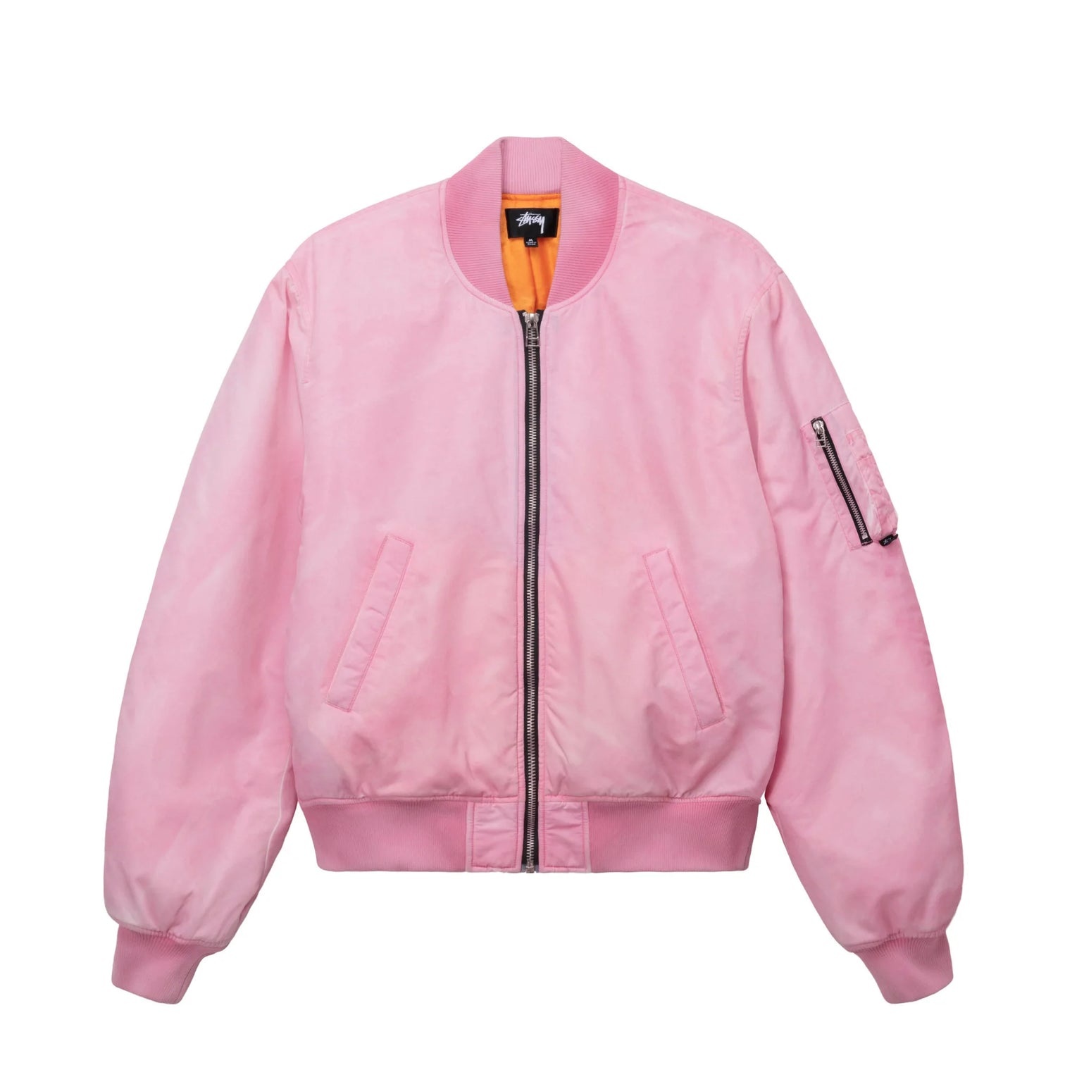 Dyed Nylon Bomber Pink - UPTOWN