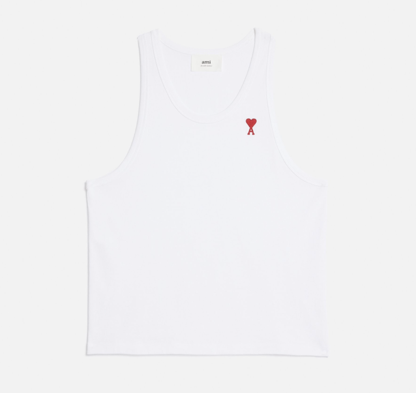 AMI Paris AMI Small A Heart Tanktop White