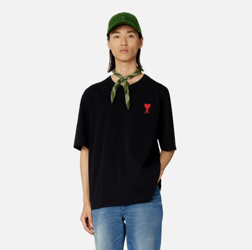 AMI Paris AMI A Heart Tee Black