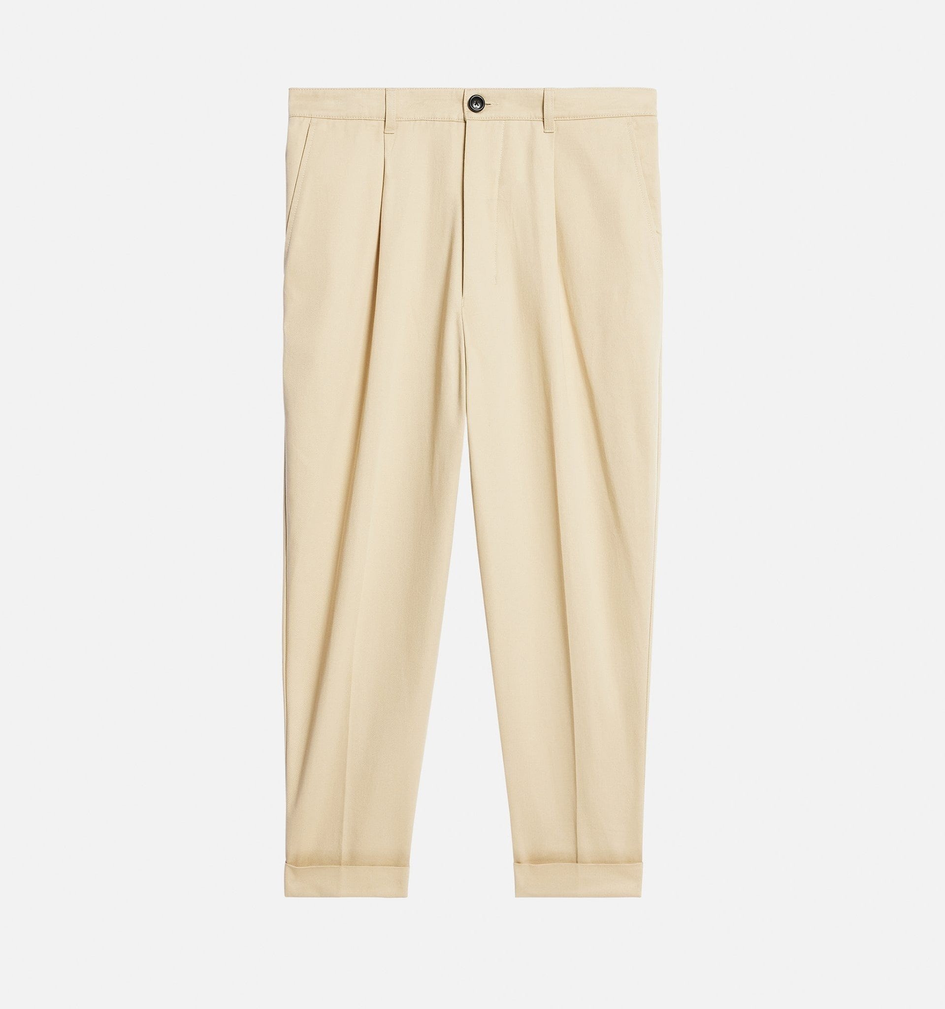 AMI Carrot Fit Trousers Vanilla - UPTOWN
