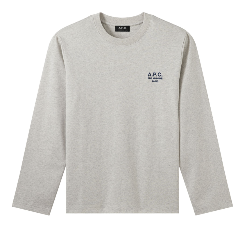 A.P.C. A.P.C. Olivier Long Sleeve Heather Ecru