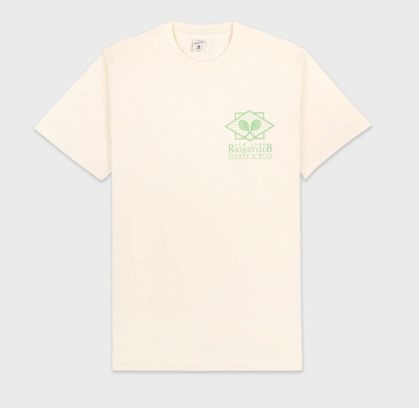 Sporty & Rich NY Racquet Club Tee Gray