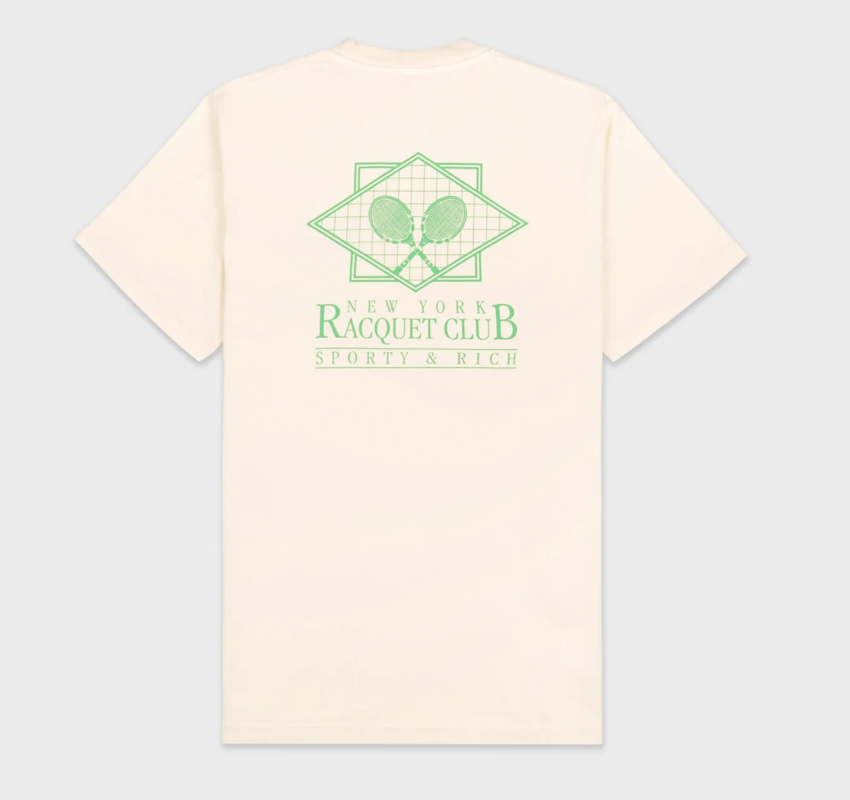 Sporty & Rich NY Racquet Club Tee Gray