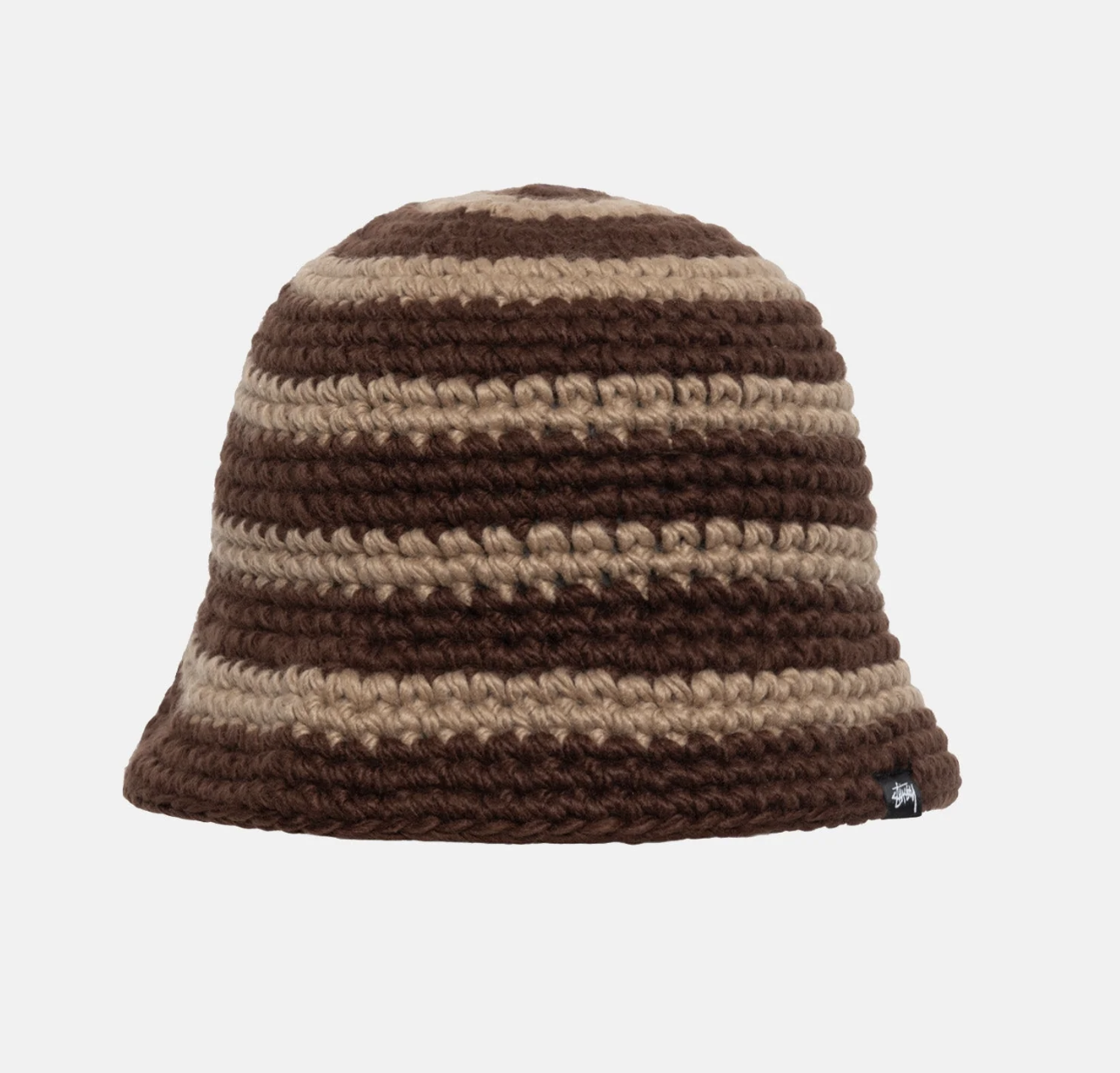 Swirl Knit Bucket Brown - UPTOWN