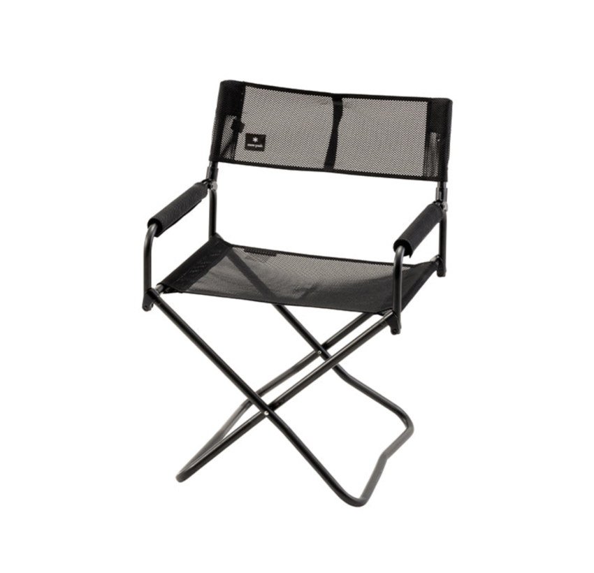 Snow Peak Mesh Folding Chair Black