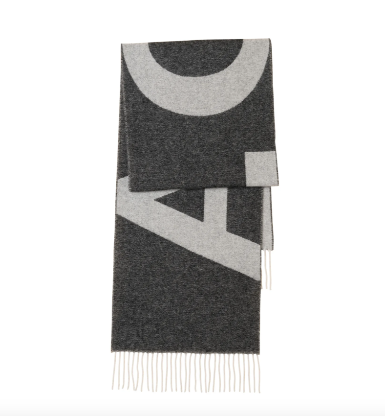 A.P.C. A.P.C. Malo Logo Scarf Black