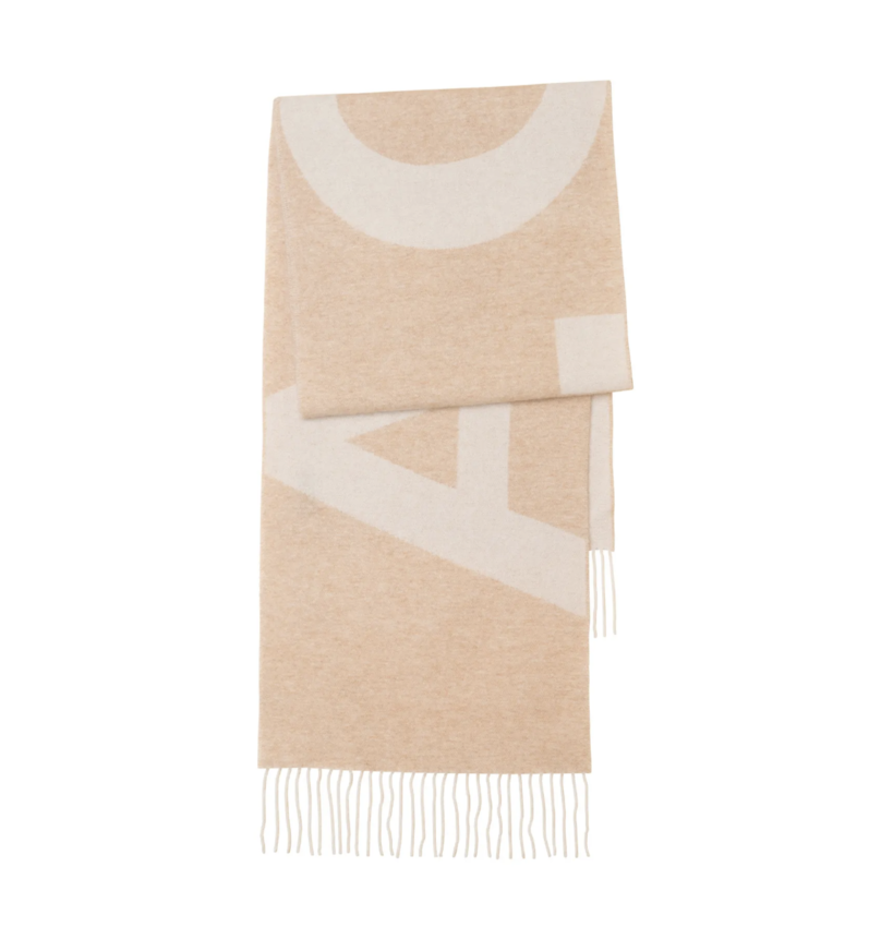 A.P.C. A.P.C. Malo Logo Scarf Camel