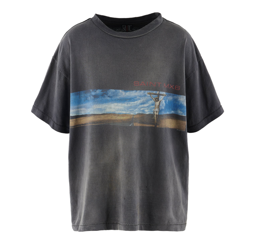 SAINT MXXXXXX SS Tee Sky Black
