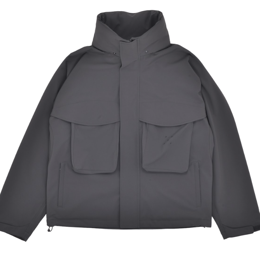 Pop Trading Company Shell Jacket Charcoal - UPTOWN