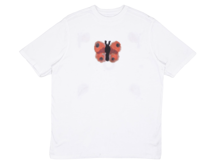 Pop Trading Company Pop Trading Company Rop Butterfly T-Shirt White
