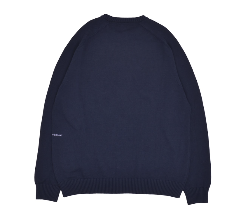 Pop Trading Company Pop Trading Company Arch Knitted Crewneck Navy/ Cress Green