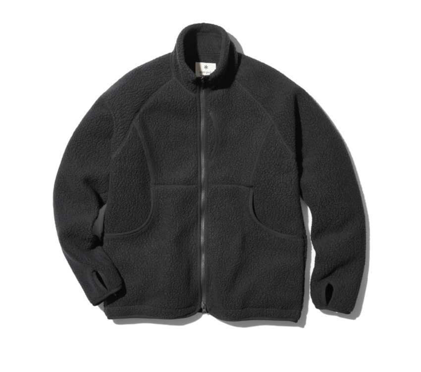 Snow Peak Thermal Boa Fleece Jacket Black