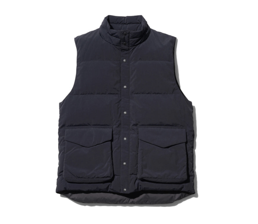 Snow Peak Recycled Down Vest Black