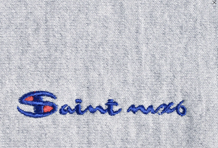 SAINT MXXXXXX Crew Neck Sweat Logo Gray