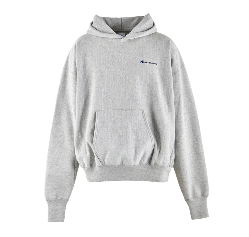 SAINT MXXXXXX Hoodie Logo Gray