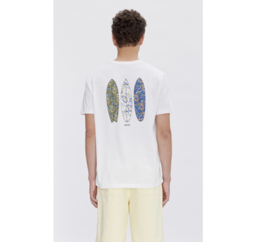 A.P.C. A.P.C. Wave Tee White