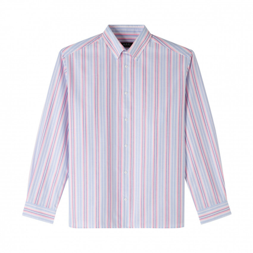A.P.C. A.P.C. Mathias Oversized Shirt Pink Fluo