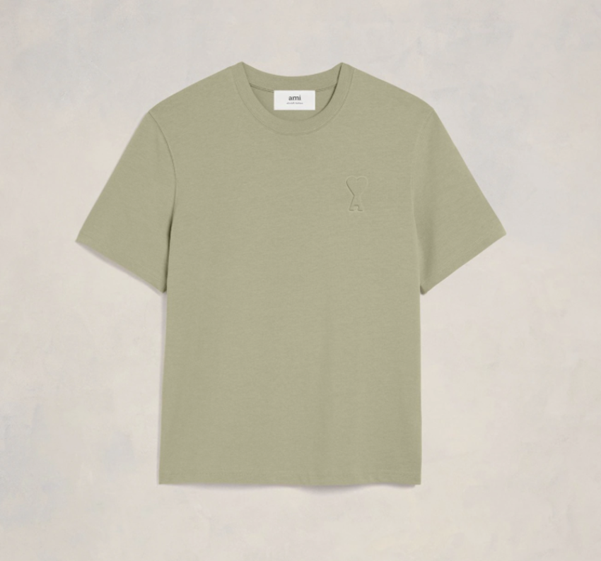 AMI Paris AMI De Coeur Heavy T-Shirt Sage