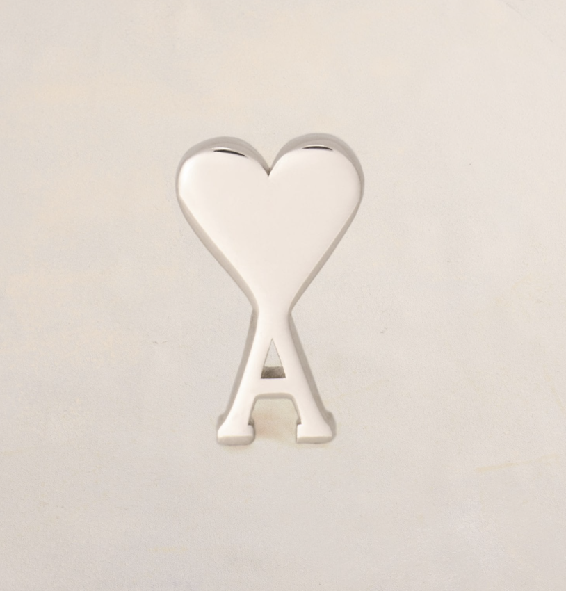 AMI Paris AMI Ami De Coeur Studs Silver