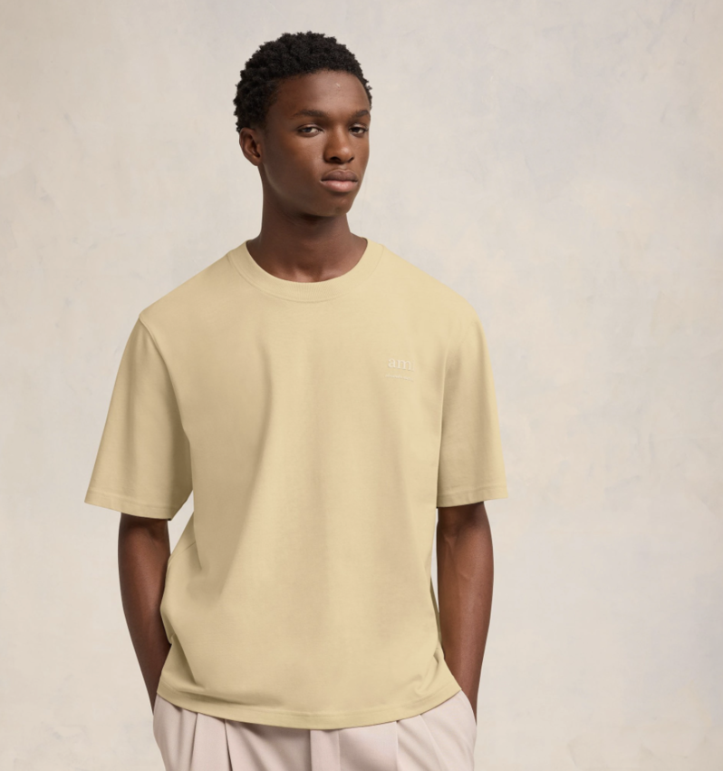 AMI Paris AMI Alexandre Mattuissi T-Shirt Cream