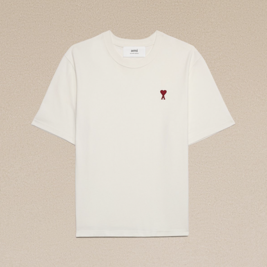 AMI DE COEUR Tシャツ ホワイトコーヒー　2025AW現行 ベージュ コットン Ami de Coeur Tシャツ ホワイトコーヒー | AMI PARIS