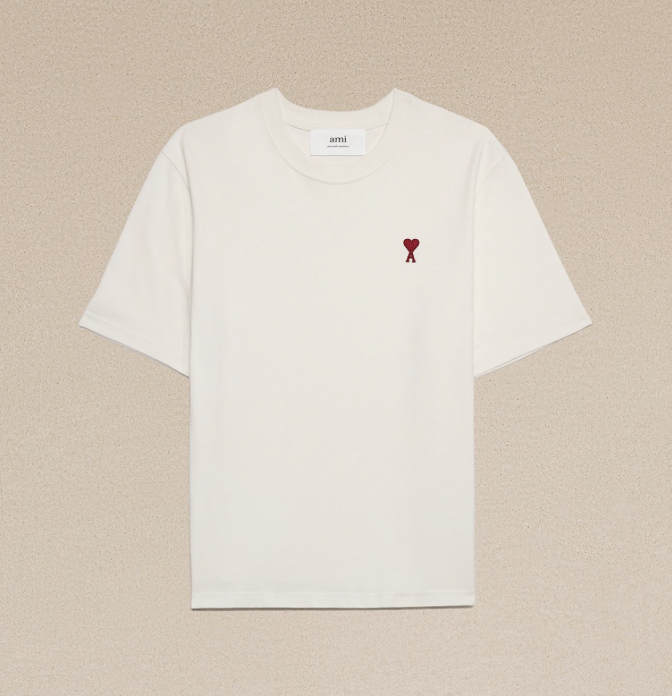 AMI Ami De Coeur T-Shirt White - UPTOWN