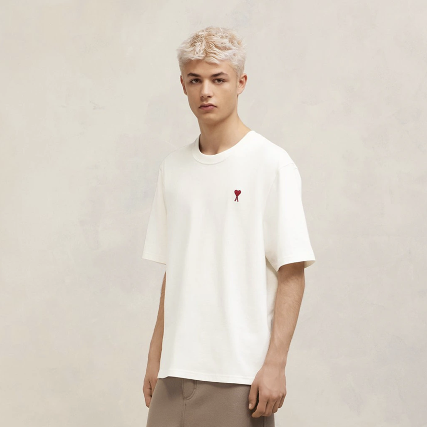 AMI Ami De Coeur T-Shirt White - UPTOWN