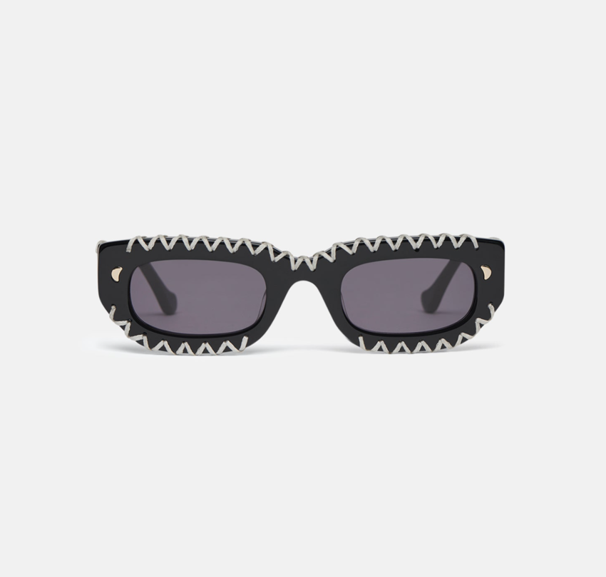 Nanushka Kadee Crochet Black