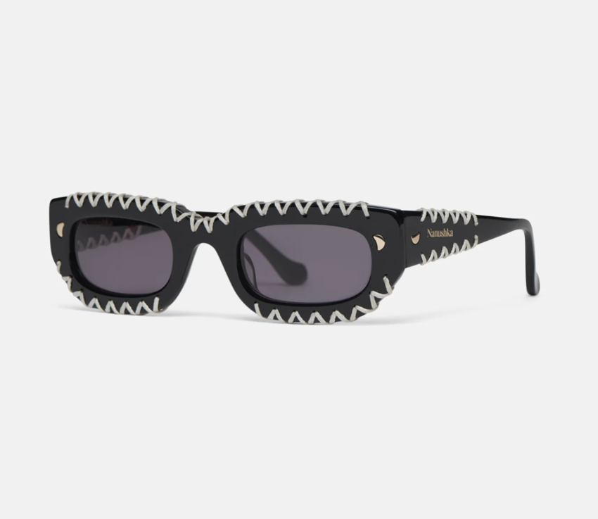 Nanushka Kadee Crochet Black