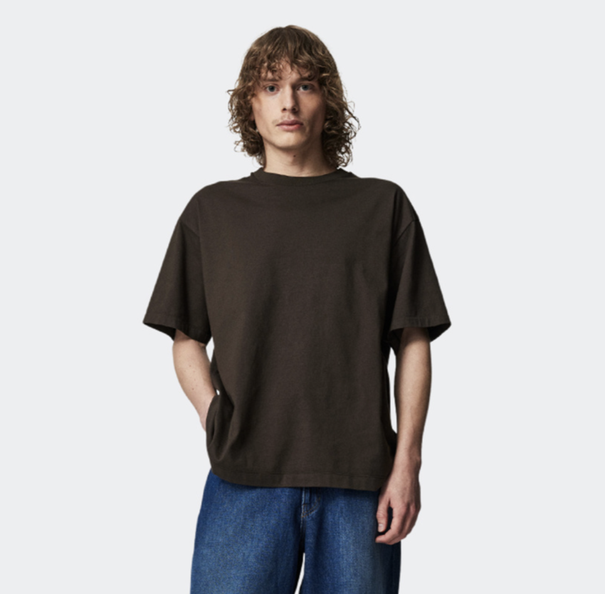 Line Tee Dark Mole