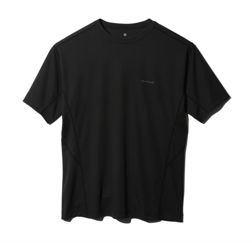 Snow Peak Pe Power Dry Short Sleeve T-Shirt Black