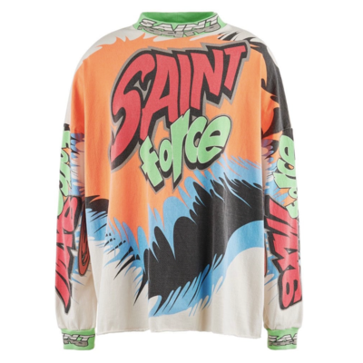 Crew Neck Sweat Saint Tears Black - UPTOWN
