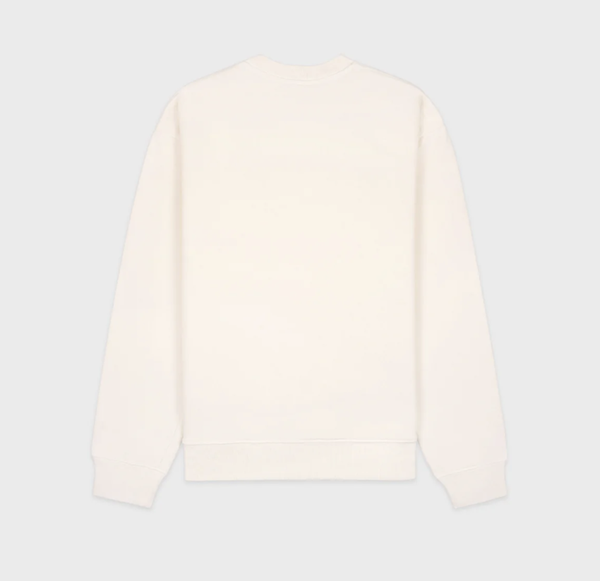 Sporty & Rich Team Logo Crewneck Cream/Navy/Team Red