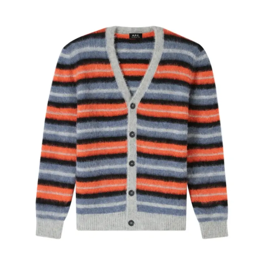 A.P.C. A.P.C. Dave Cardigan Light Gray Heather