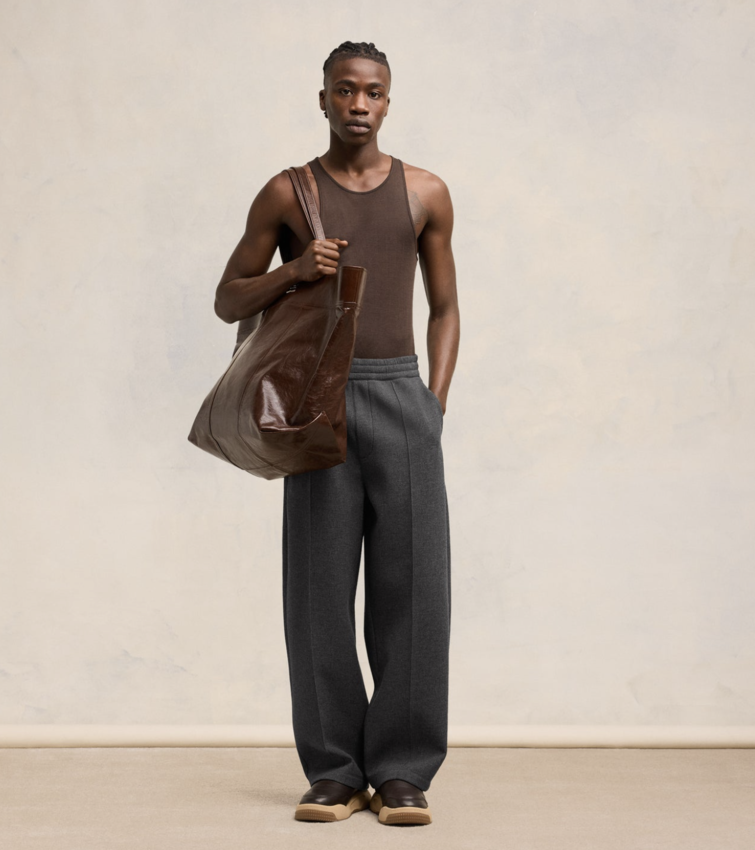 AMI Paris AMI Pleated Trousers Dark Grey