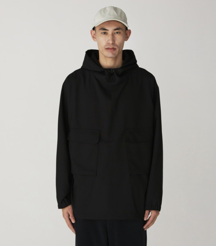 Snow Peak Hybrid Wool Hoodie Black