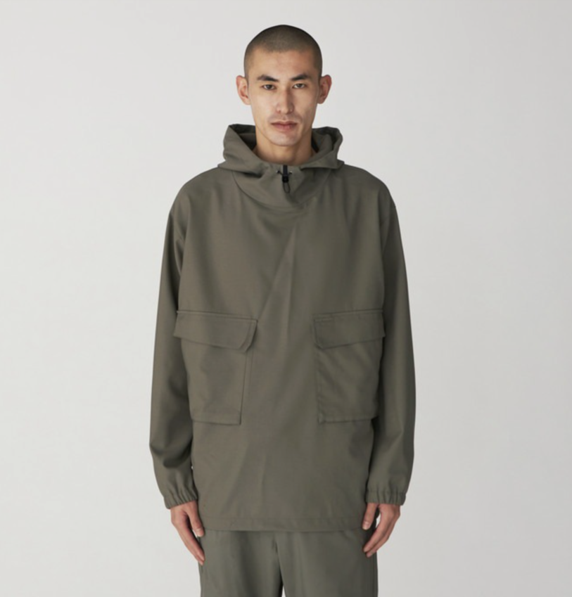 Snow Peak Hybrid Wool Hoodie Olive