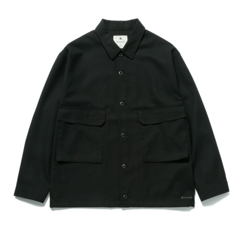 Snow Peak Hybrid Wool Shirt Black