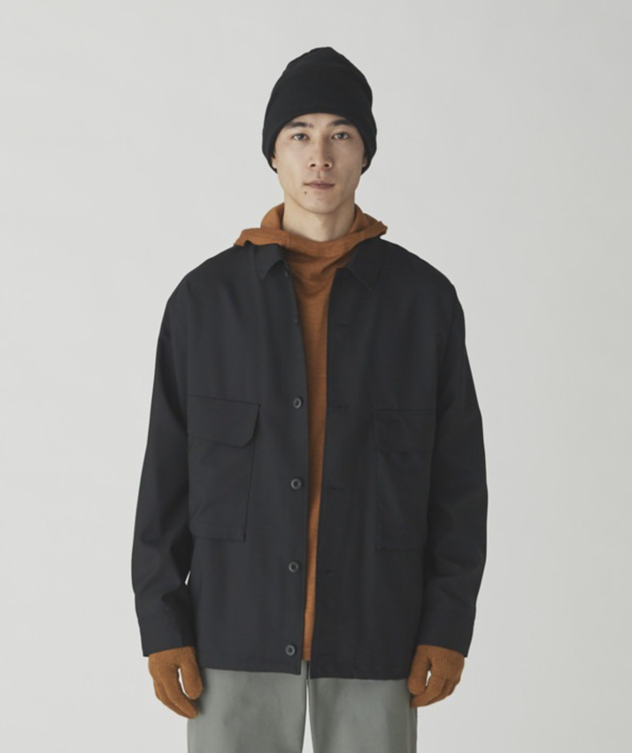 Snow Peak Hybrid Wool Shirt Black