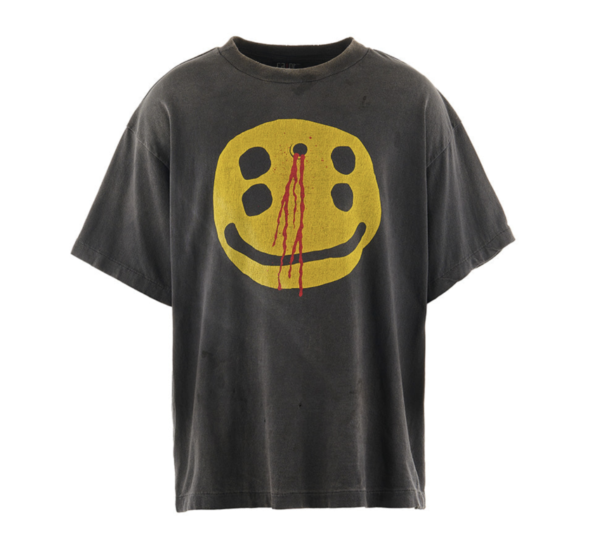 SAINT MXXXXXX SS Tee Smile Black