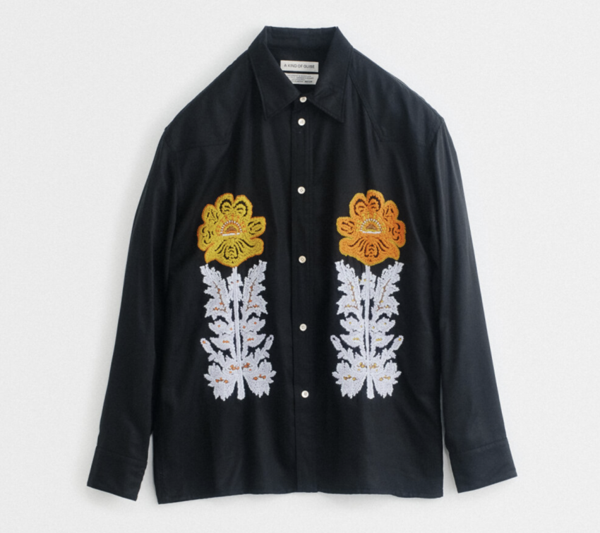 A Kind of Guise Morochuco Shirt Marigold Embroidery
