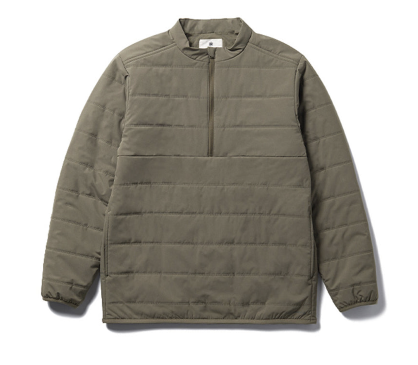 Snow Peak Flexible Insulated Half Zip Pullover Khaki