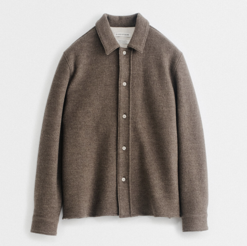 A Kind of Guise Cullu Overshirt Burro Melange