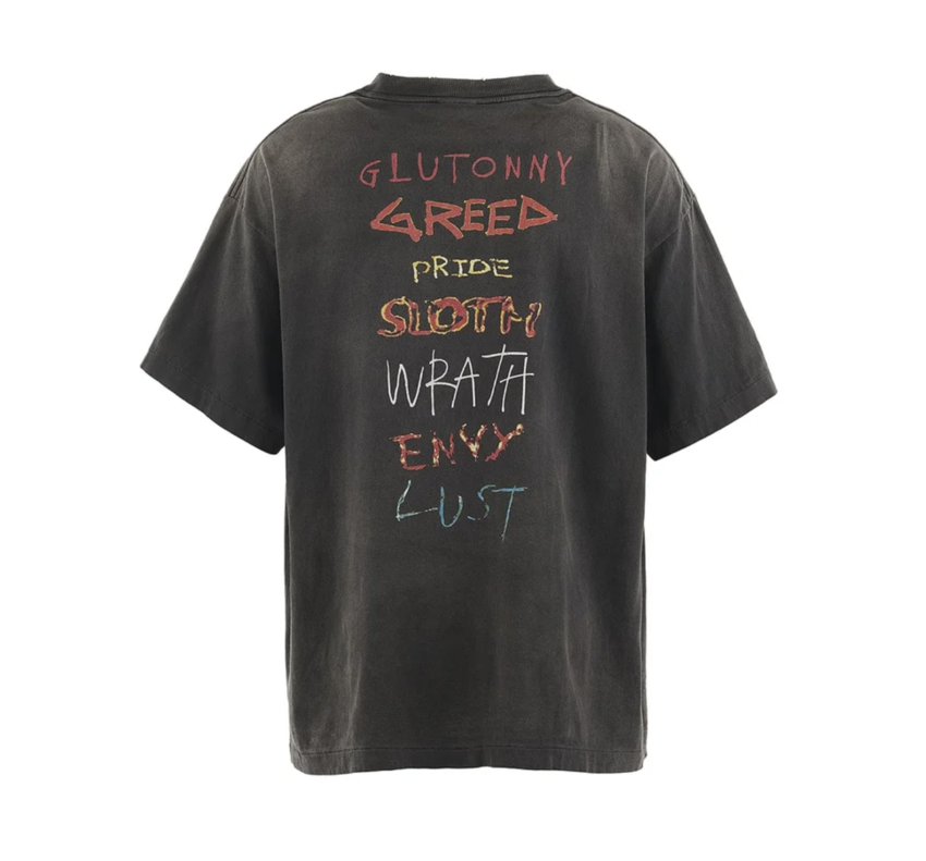 SAINT MXXXXXX SS Tee Seven Deadly Black