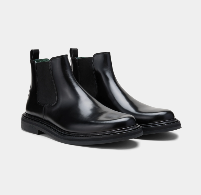 VINNY's Vinnee Chelsea Boot Black Polido Leather