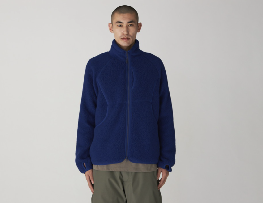 Snow Peak Thermal Boa Fleece Jacket Blue