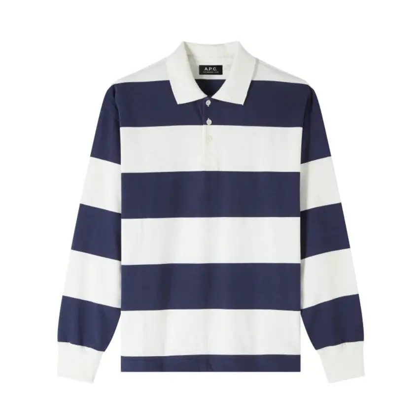 A.P.C. A.P.C. Riley Polo Dark Navy Stripe