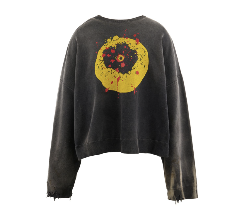 SAINT MXXXXXX Cactus Plant Crew Sweat Smile Black