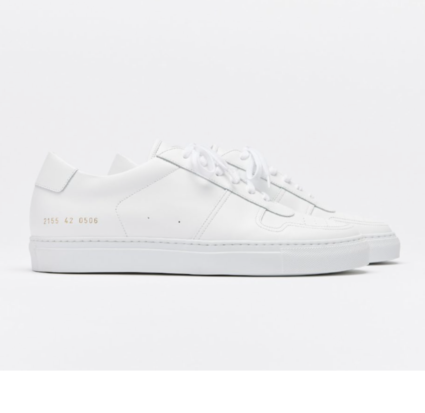 Common Projects Bball Low in Leather 2155 White